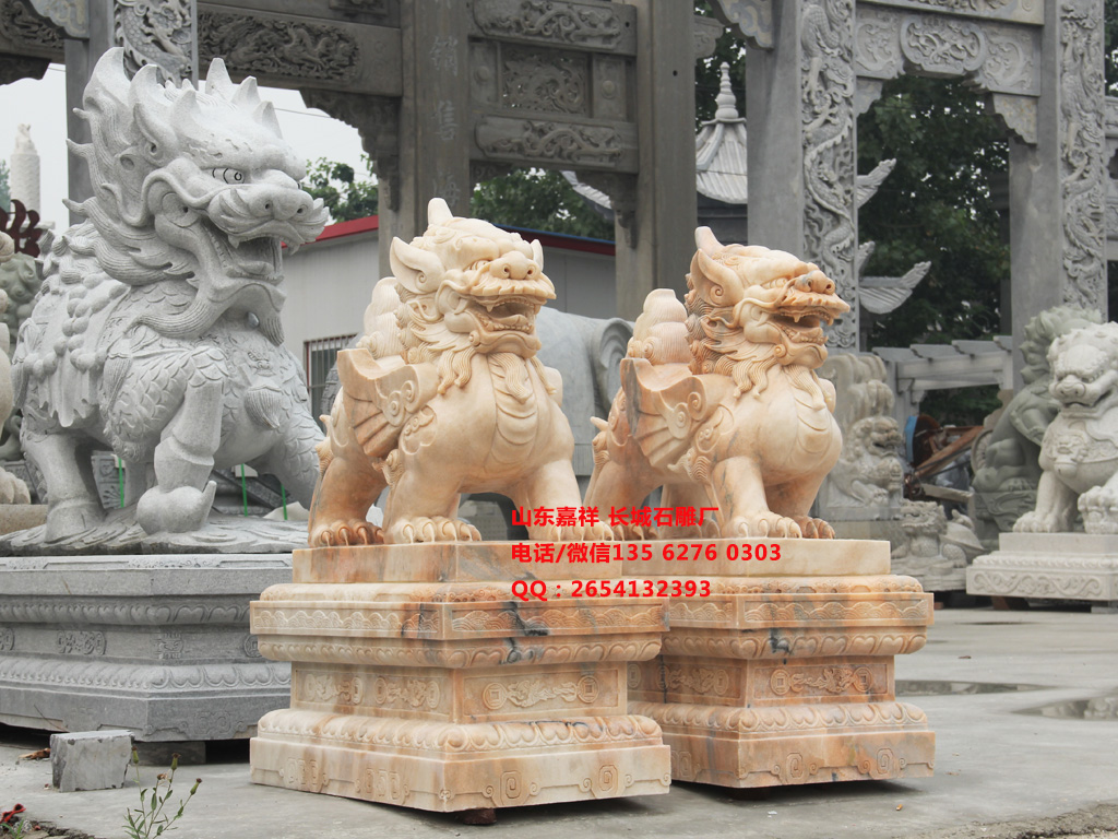 點擊查看詳細信息<br>標題：石貔貅擺放大門口圖片 閱讀次數(shù)：0